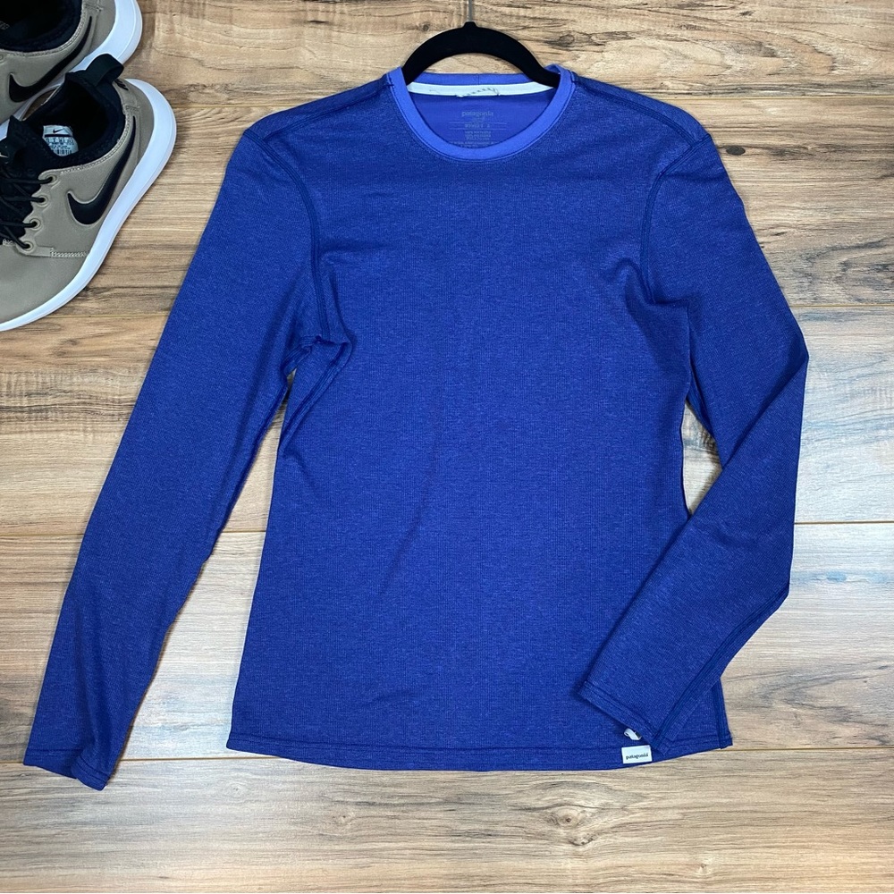Patagonia Long Sleeve Base Layer Bright Violet Indigo